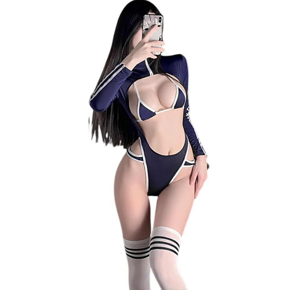 5035 sexy cosplay Japanese anime jumpsuit kawaii high elasticity Halloween